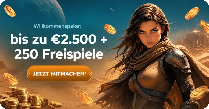 SpinSahara Willkommenspaket bis zu 2.500 € + 250 Freispiele